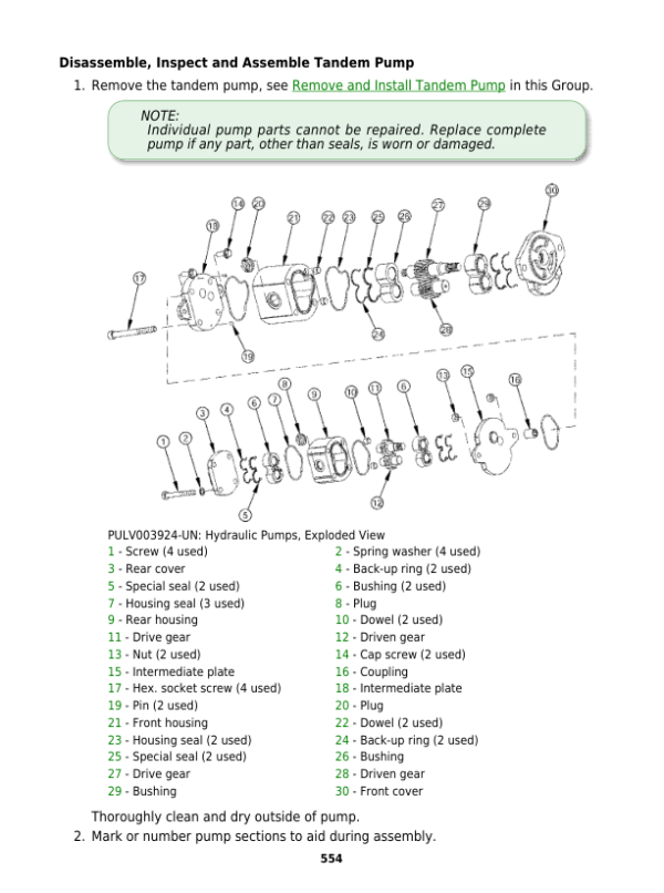 John Deere 5070M, 5080M, 5090M, 5100M Tractors Repair Technical Manual (EU) Workshop Guide