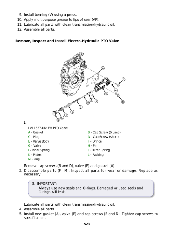 John Deere 5083E, 5093E, 5101E including Limited Models Manuals (S.N 344001-439999) Workshop Guide