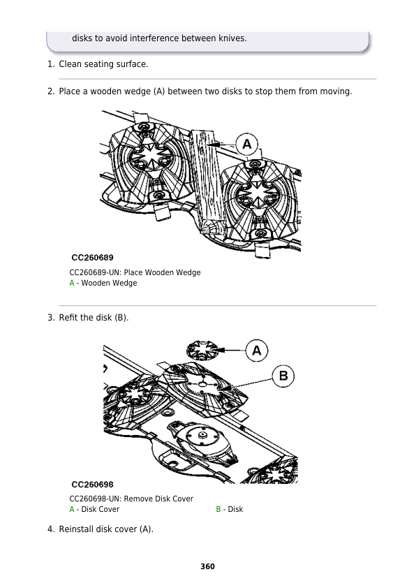 John Deere F310R, F350R, R870R, R950R, R990R Mower Conditioners Repair Manual (TM3101419) Workshop Guide