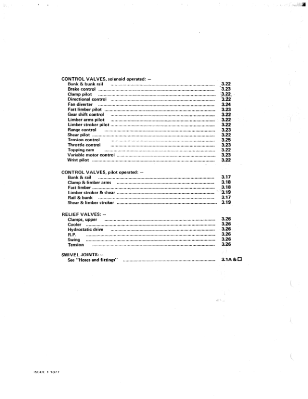 Koehring KH5 Harvester (SN 22002) Parts Catalog Manual Workshop Guide