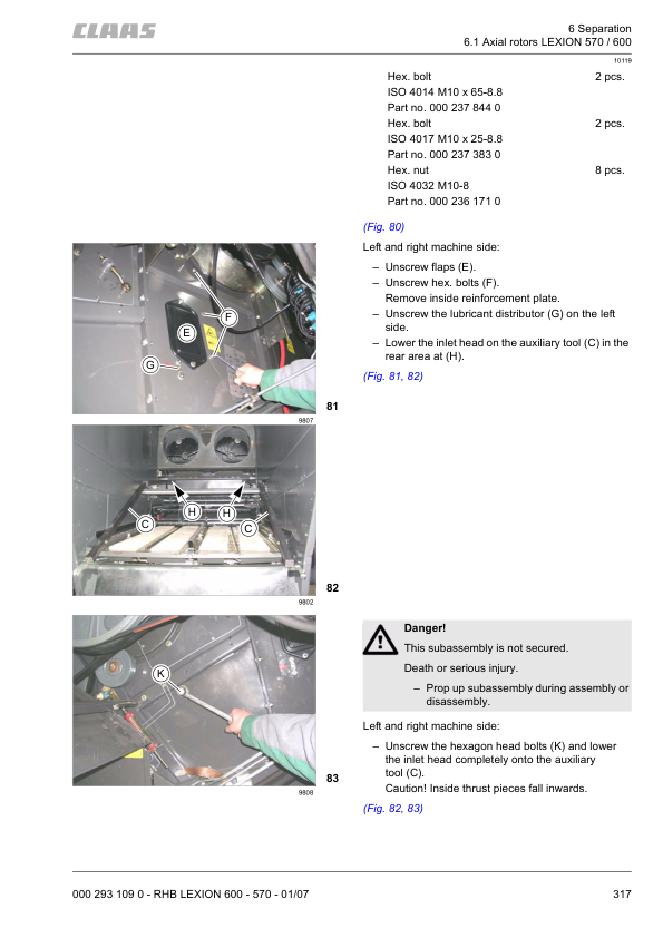 CLAAS 570 & 580R (585) Combines Operator, Technical, Repair Manual Workshop Guide