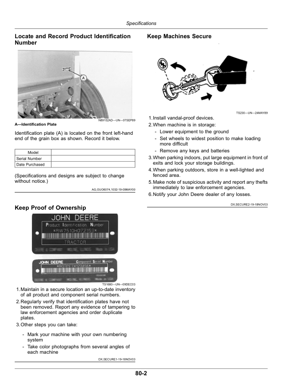 John Deere BD1108, BD1110, BD1113 (BD11 Series) – End Wheel Grain Drill Operator’s Manual (OM7015410) Workshop Guide