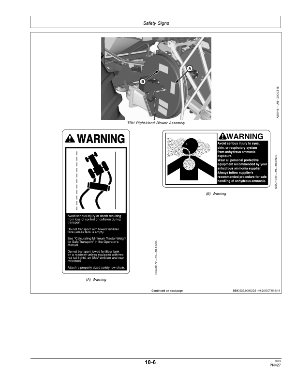 John Deere 1910 Commondity Air Cart Air Power 2 North America Edition (765101- ) Operator’s Manual (OMA104348) Workshop Guide