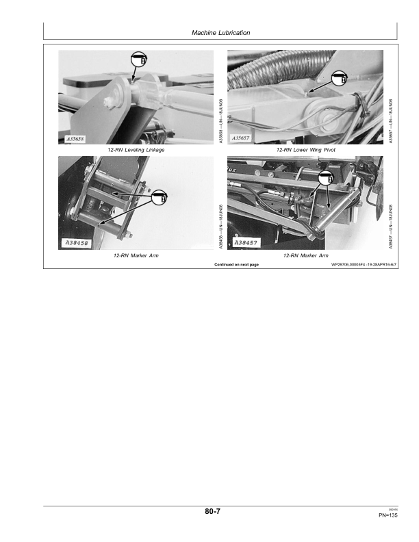 John Deere 1705, 1715, 1735 Integral Planters (North American) Operator’s Manual (OMA108256) Workshop Guide