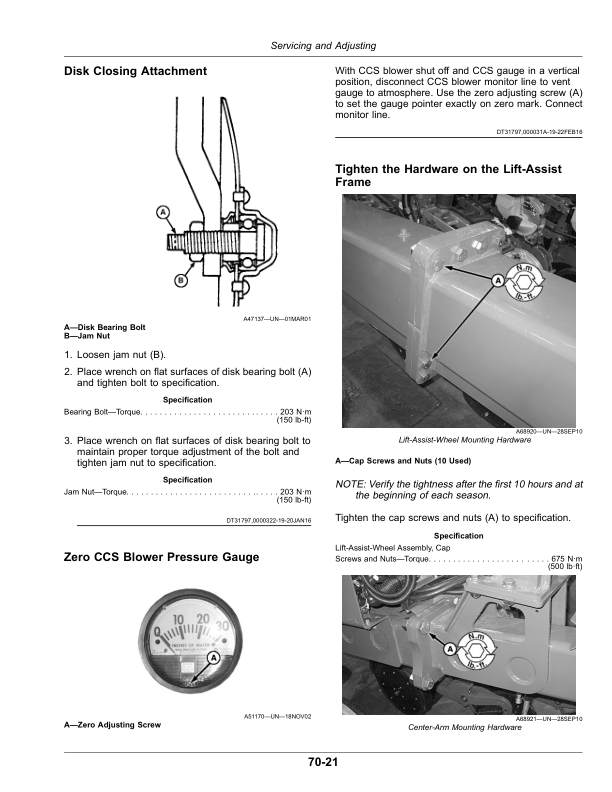 John Deere 1725 CCS 12X2 Twin Row Planter Operator’s Manual (OMA120395) Workshop Guide