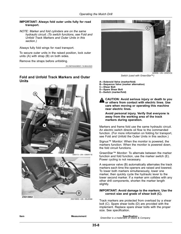 John Deere 740A Mulch Drill (790101-) (European Edition) Operator’s Manual (OMA125518) Workshop Guide