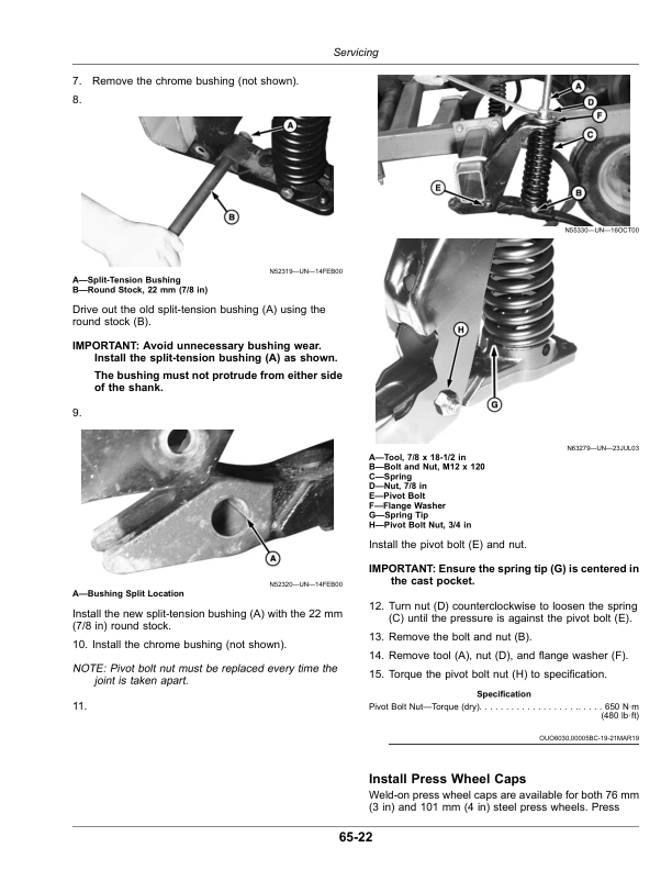 John Deere 1830 Flex Air Hoe Drill 18.6 m (61 ft) (790101-) Operator’s Manual (OMA125745) Workshop Guide