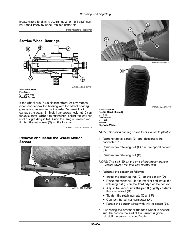 John Deere 1755 Planter (790101-) Operator’s Manual (OMA125966) Workshop Guide