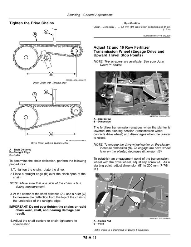 John Deere 1775NT ExactEmerge (CCS), 1775NT MaxEmerge 5e Planters (CCS) (790101-794100) (North American) Operator’s Manual (OMA126108) Workshop Guide