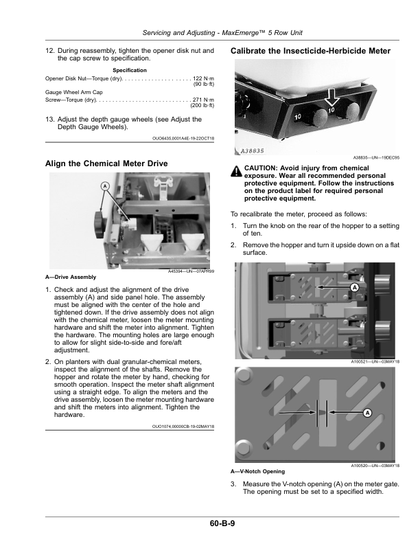 John Deere 1705, 1735 Integral Planters with MaxEmerge 5 (795101-) (European Edition) Operator’s Manual (OMA133152E) Workshop Guide