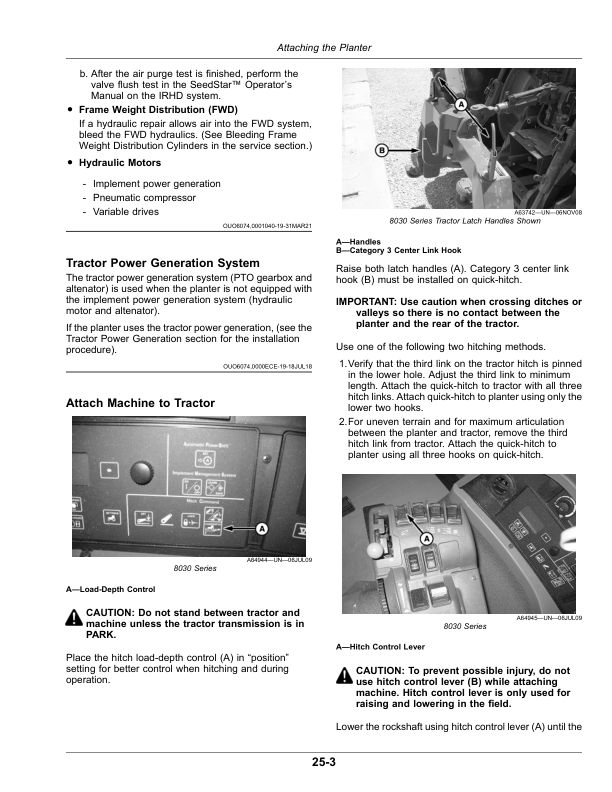 John Deere 1725 Planter with ExactEmerge or MaxEmerge 5e (800101-) (North American) Operator’s Manual (OMA133199) Workshop Guide