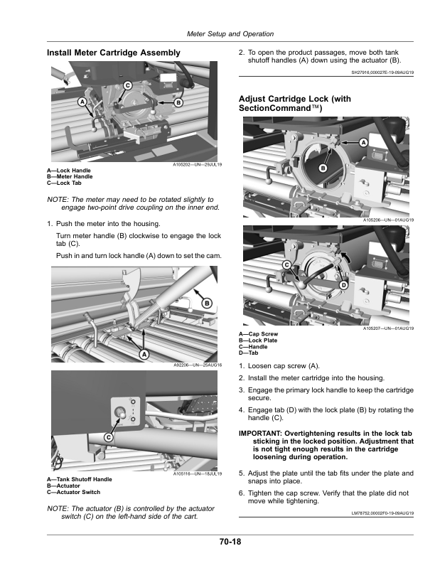 John Deere C650 Commodity Air Cart (800101-805100) (North American) Operator’s Manual (OMA133717) Workshop Guide