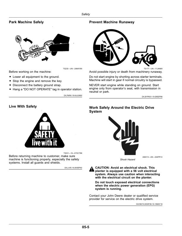 John Deere 1775NT Planters with ExactEmerge or MaxEmerge 5e (805101-) (North American) Operator’s Manual (OMA137835) Workshop Guide