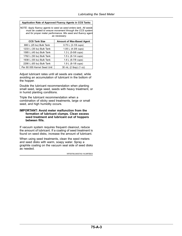 John Deere Deere/Orthman Planter with MaxEmerge 5 Seed Meter (810101-) (North American) Operator’s Manual (OMA142913) Workshop Guide