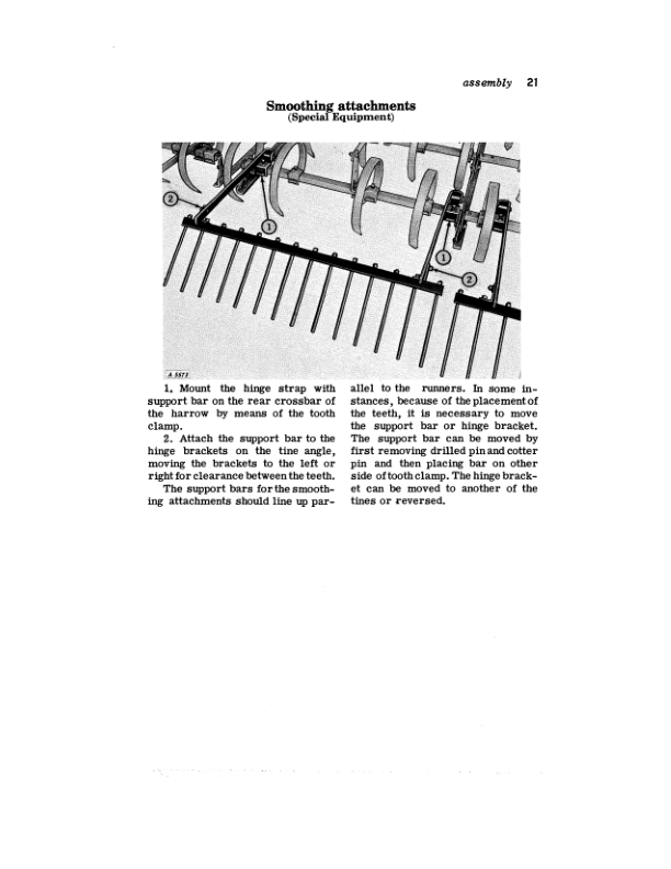 John Deere TH224, TH224H, THC328, THC328H, TH336, TH336H, TH436, TH436H Spring-Tooth Harrows Operator’s Manual (OMA16492) Workshop Guide