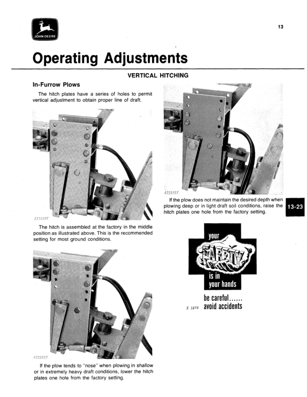 John Deere 2500 Moldboard Plow Operator’s Manual (OMA33909) Workshop Guide