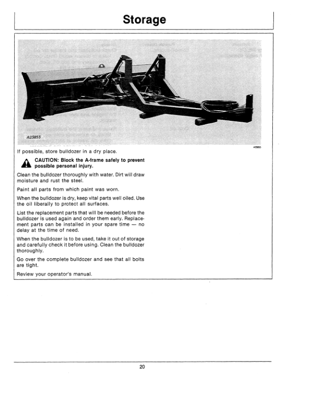 John Deere 866 AG Bulldozer Operator’s Manual (OMA43536) Workshop Guide