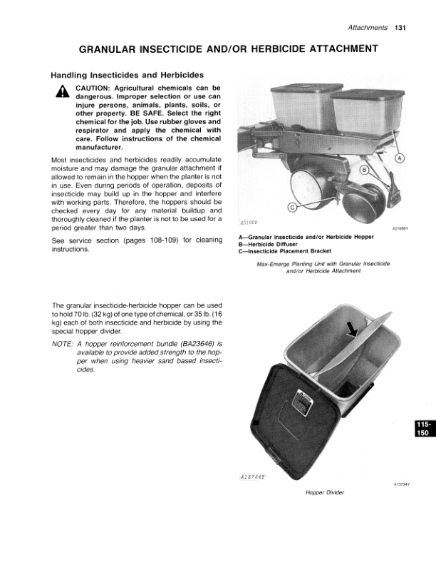 John Deere 7000 Drawn (Cotton & Corn) Planters 4RN, 4RW, 6RN Operator’s Manual (OMA45509) Workshop Guide