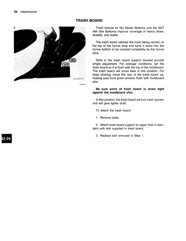 John Deere 4600 Integral Two-Way Moldboard Plows Operator’s Manual (OMA50711) Workshop Guide