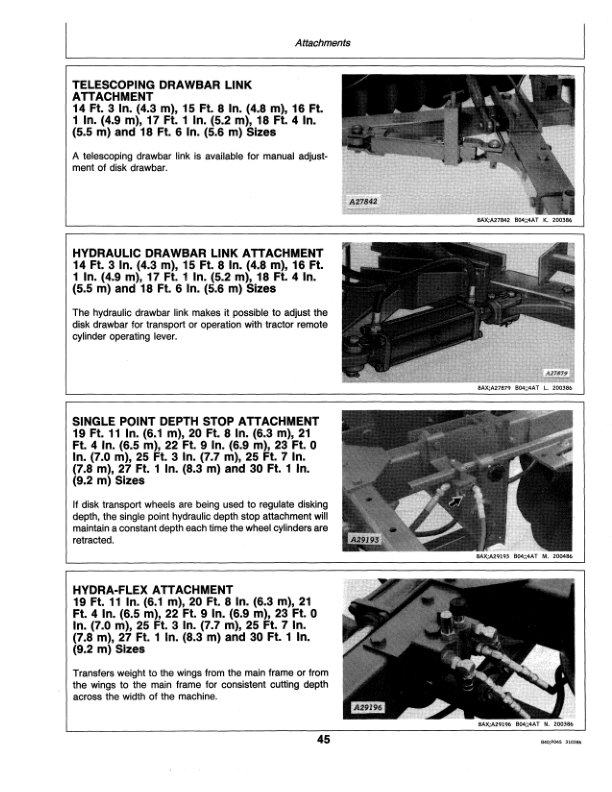 John Deere 235 Standard, Regular, DuraCushion Disks Operator’s Manual (OMA51278) Workshop Guide
