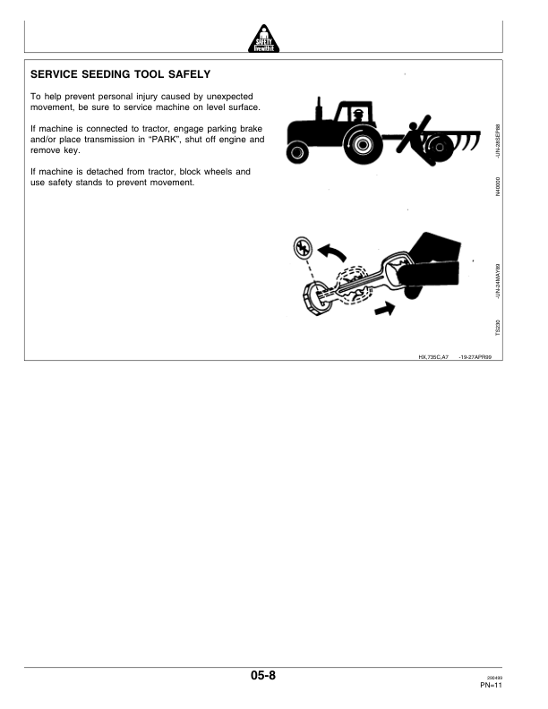 John Deere 735 Air Seeding Tools Operator’s Manual (OMA65268) Workshop Guide