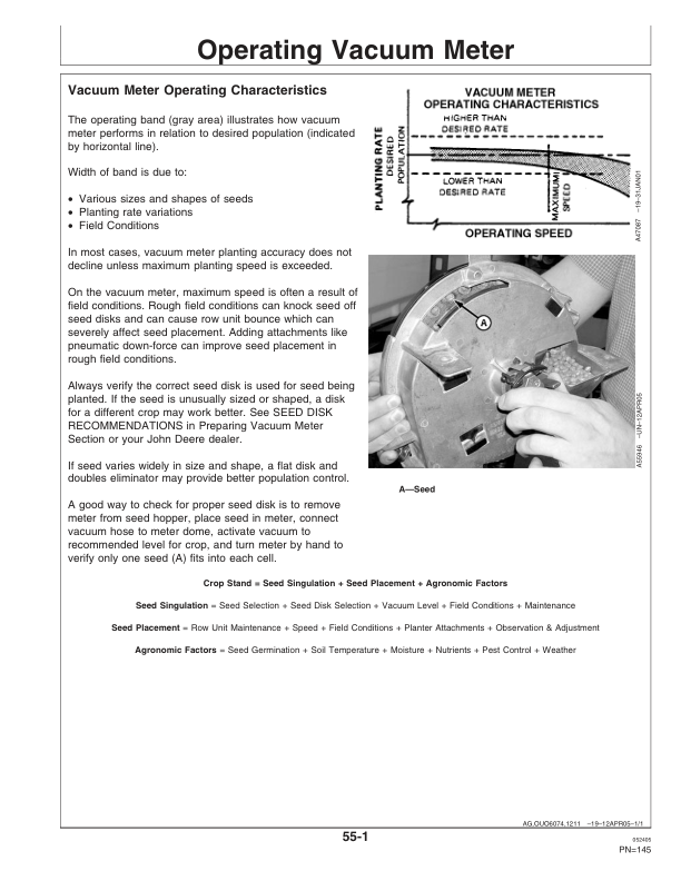 John Deere 1700 & 1730 Integral Planters Mexico Edition Metric Units (705101-715999) Operator’s Manual (OMA82866) Workshop Guide
