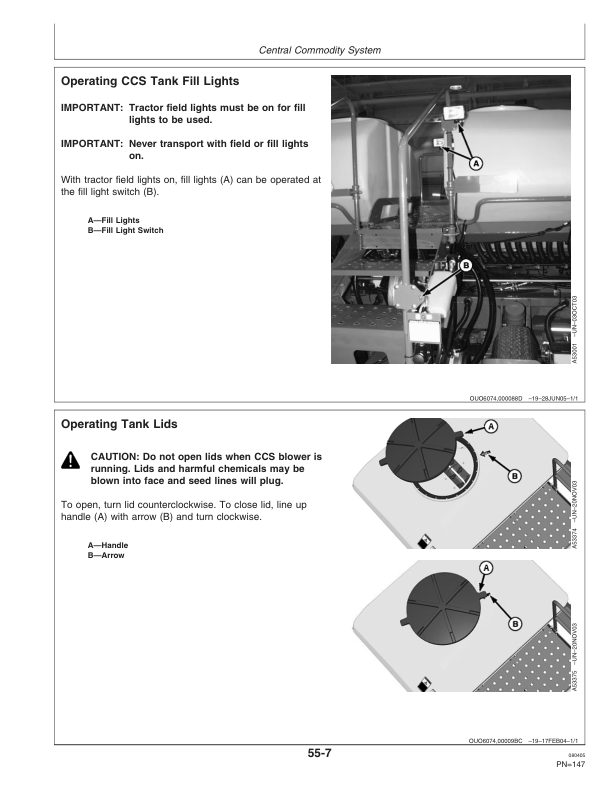 John Deere 1770NT 12-Row CCS MaxEmerge Planter w/XP Row Units Operator’s Manual (OMA83926) Workshop Guide
