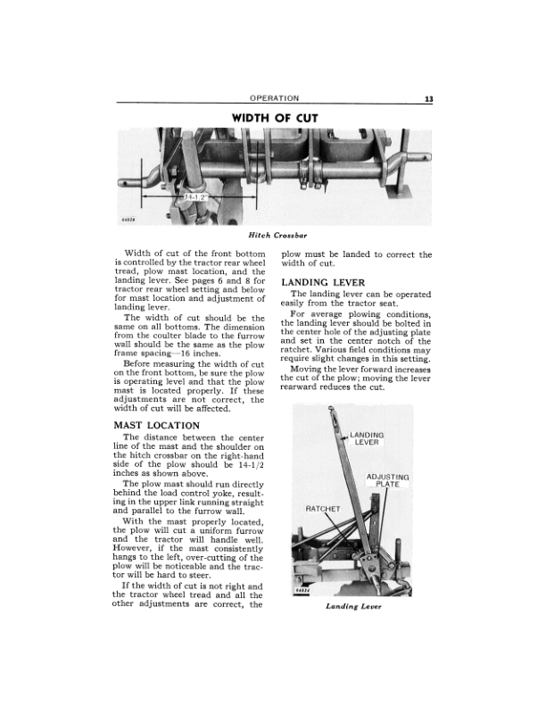 John Deere 810 Integral 3-Bottom Special Trash Plow Operator’s Manual (OMA85258) Workshop Guide