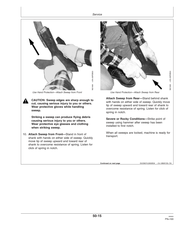 John Deere 1830 & 1835 Flex Air Hoe Drill North America (730101-735100) Operator’s Manual (OMA86887) Workshop Guide