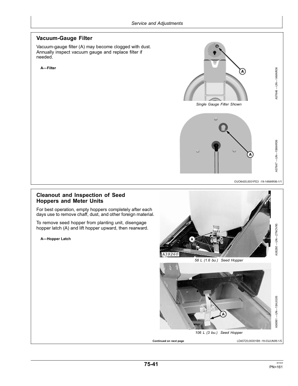 John Deere 1700, 1710 & 1730 Integral Planters North America & Australia Edition (735101-740100) Operator’s Manual (OMA88554) Workshop Guide