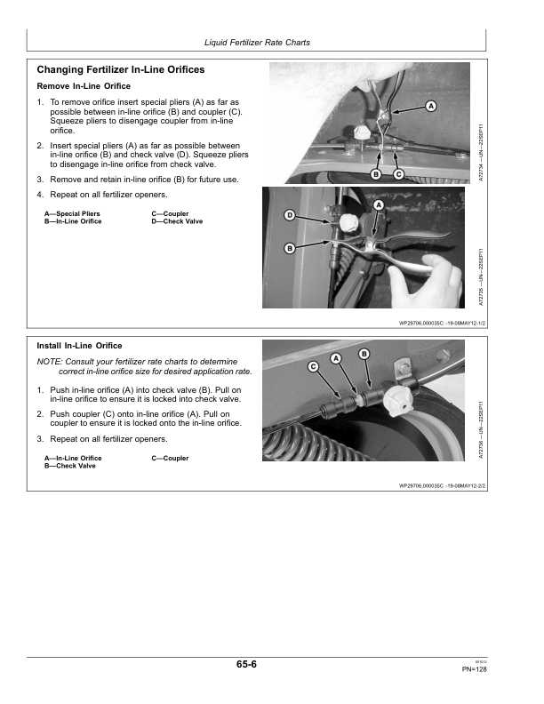 John Deere 1790 CCS Front-Fold Planters with Pro-Series XP Row Units (750101-) 23R, 24R, 31R, 32RW Operator’s Manual (OMA93486) Workshop Guide