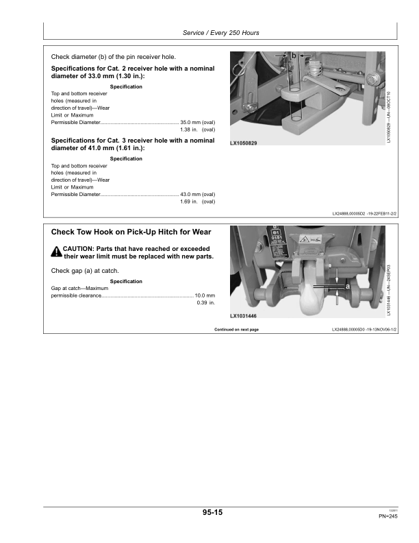 John Deere 6230, 6330 & 6430 Premium Tractors Operator’s Manual (OMAL171299) Workshop Guide