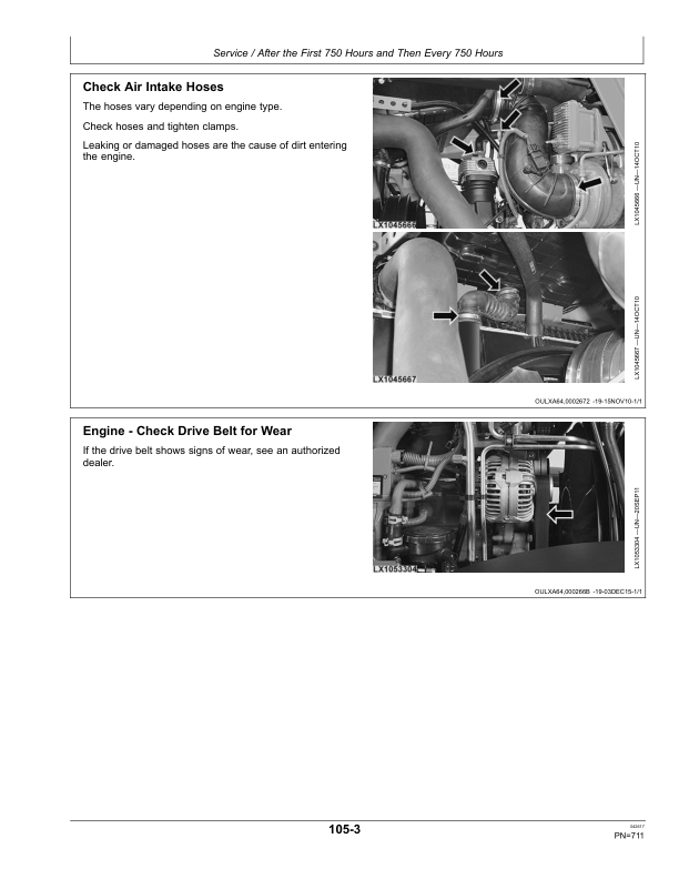 John Deere 6145R, 6155R, 6175R, 6195R & 6215R Tractors with 6068U 6-Cylinder Engines Operator’s Manual (OMAL217682) Workshop Guide