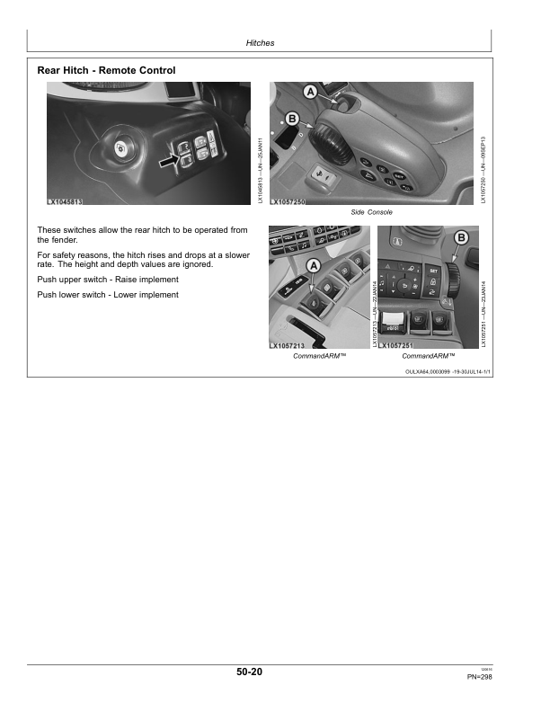 John Deere 6110R, 6120R, 6130R & 6135R Tractors w/4-Cylinder Engines 4045U Operator’s Manual (OMAL219420) Workshop Guide