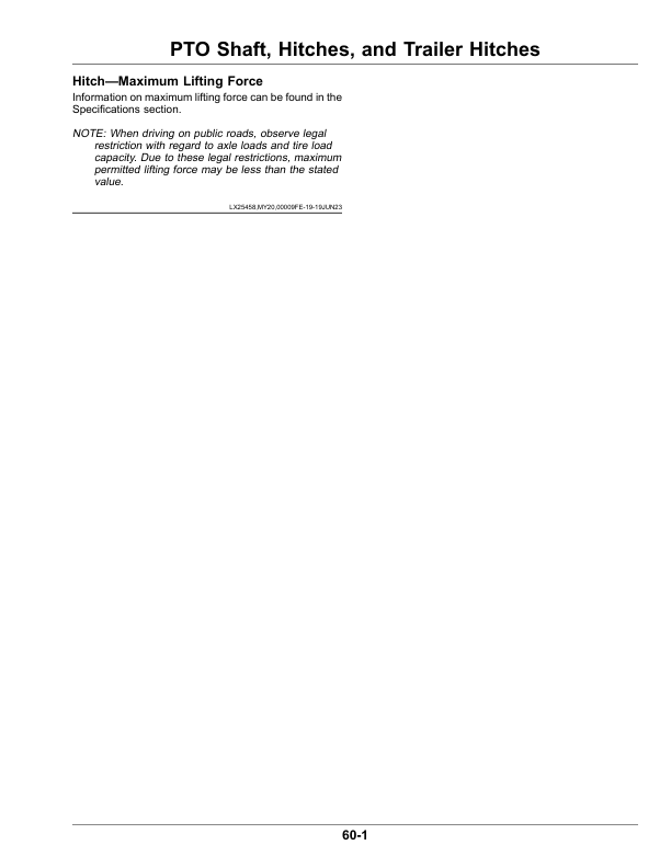 John Deere Tractors 6130M, 6140M, 6145M (MY20- ) Operator’s Manual (OMAL229676) Workshop Guide