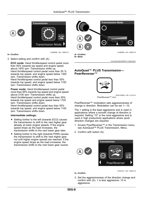 John Deere Tractors 6155M, 6155MH, 6175M, 6195M (MY20- ) Operator’s Manual (OMAL229766) Workshop Guide
