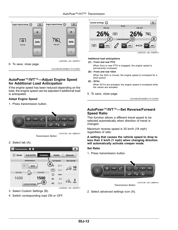 John Deere Tractors 6R 230, 6R 250 (MY22- ) Operator’s Manual (OMAL234780) Workshop Guide