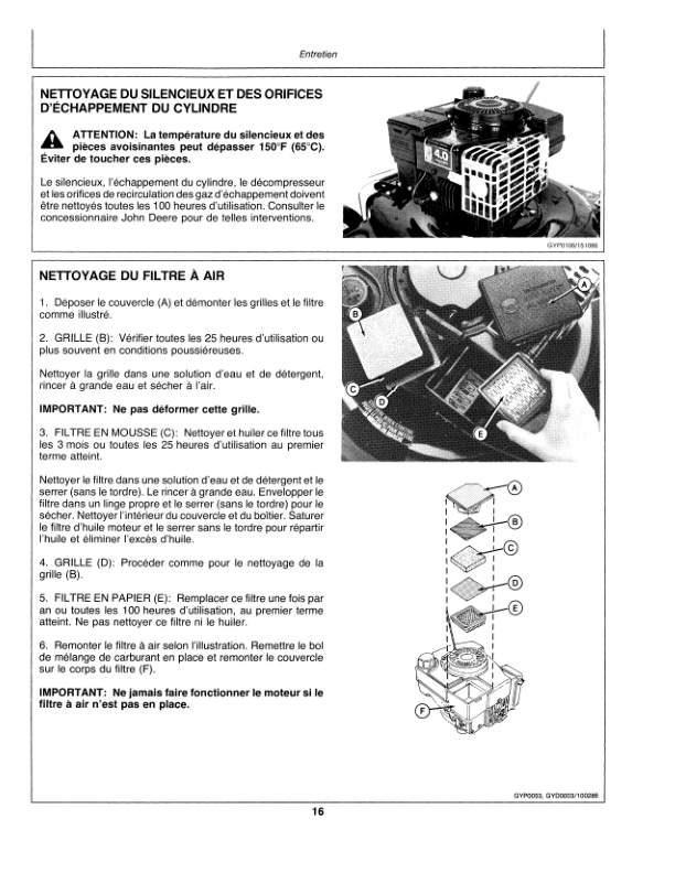John Deere 20 Inch Walk-Behind Rotary Mower Operator’s Manual (OMAM200008) Workshop Guide
