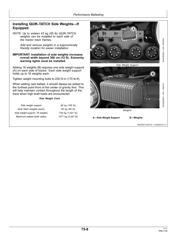John Deere 9430T, 9530T, 9630T Tractors (911000-) Operator’s Manual (OMAR309199) Workshop Guide