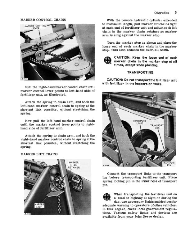 John Deere 186W, 186WL Fertilizer Units Operator’s Manual (OMB25118) Workshop Guide