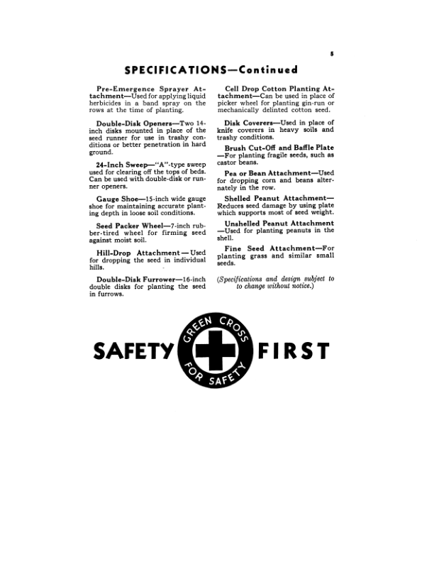 John Deere 484, 684 Cotton & Corn Planters Operator’s Manual (OMB25224) Workshop Guide