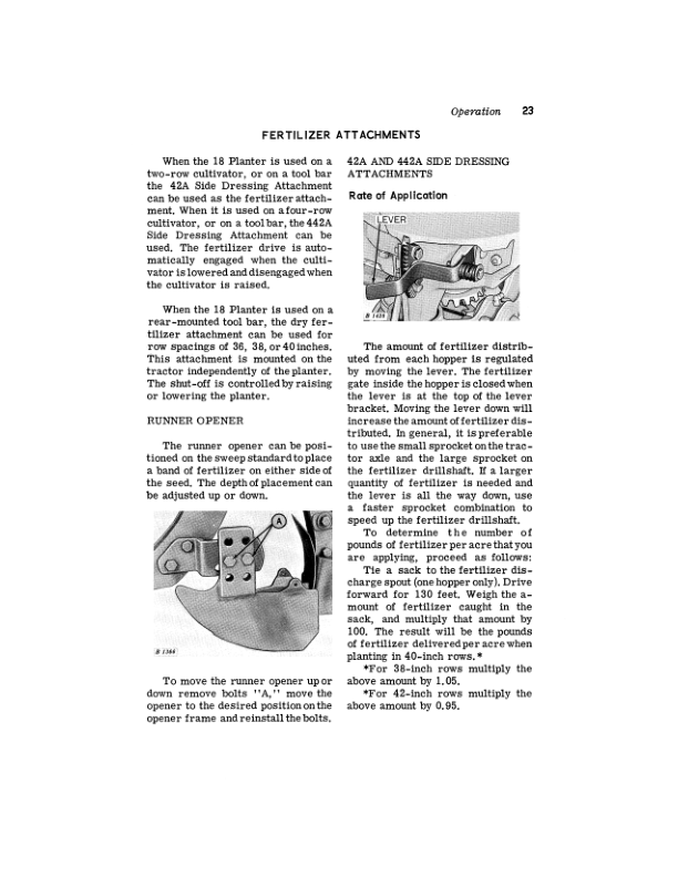 John Deere 18 Cotton & Corn Unit Planter Operator’s Manual (OMB25365) Workshop Guide