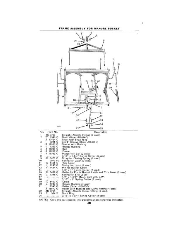 John Deere No. 26 Rear- End Manure Loader Operator’s Manual (OMC131147) Workshop Guide