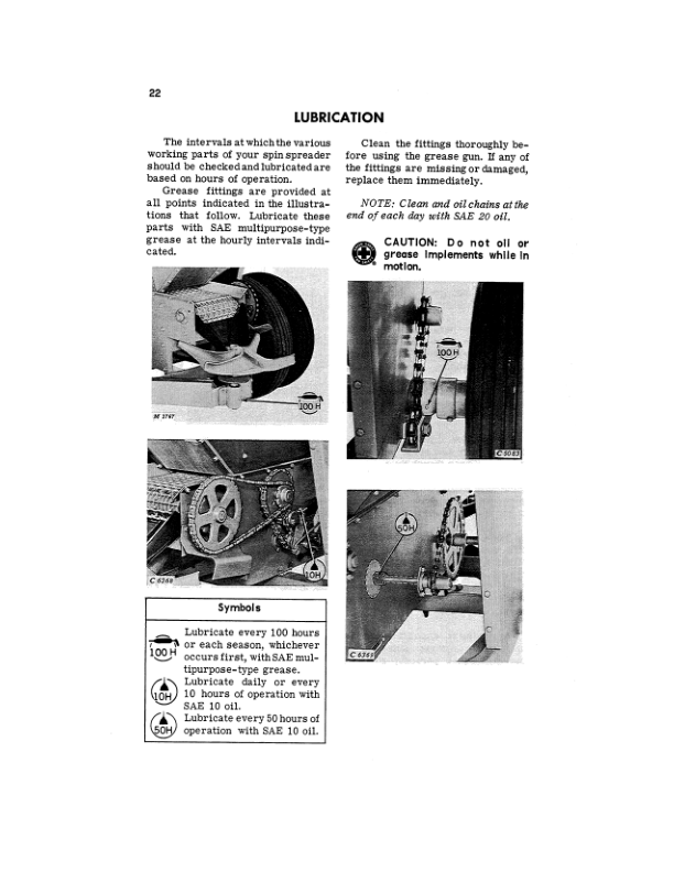 John Deere 301 Spin Spreaders Operator’s Manual (OMC18272) Workshop Guide