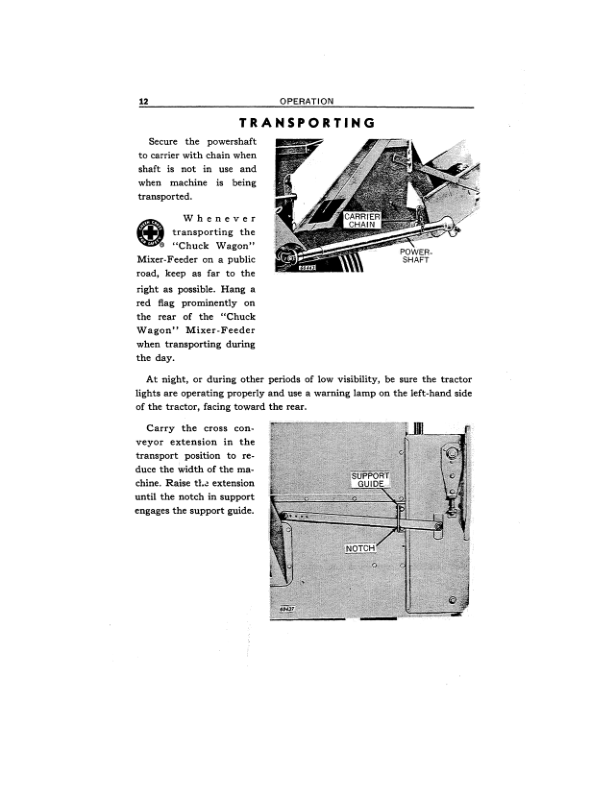 John Deere 110 Chuck Wagon Mixer-Feeder Operator’s Manual (OMC43759) Workshop Guide