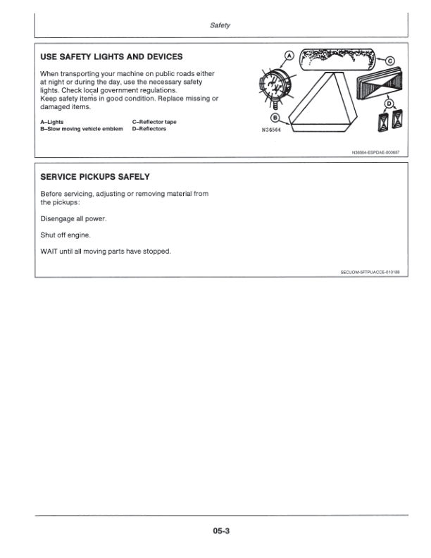 John Deere 1,57m Windrow Pickups Operator’s Manual (OMCC30417) Workshop Guide