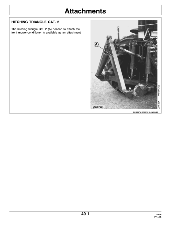 John Deere 228 Front Mower-Conditioner Operator’s Manual (OMCC42992) Workshop Guide