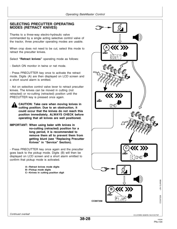 John Deere 570, 580, 590 Round Balers (315565-) Operator’s Manual (OMCC45009) Workshop Guide