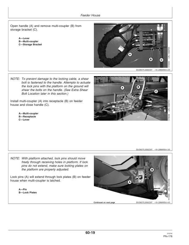 John Deere 9650 STS, 9750 STS Brazilian Combines(000181-) Operator’s Manual (OMCQ52794) Workshop Guide