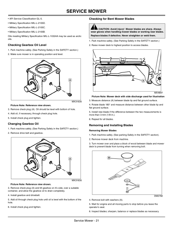 John Deere 60 Inch Rear Discharge Mower Deck Operator’s Manual (OMDMU211751) Workshop Guide